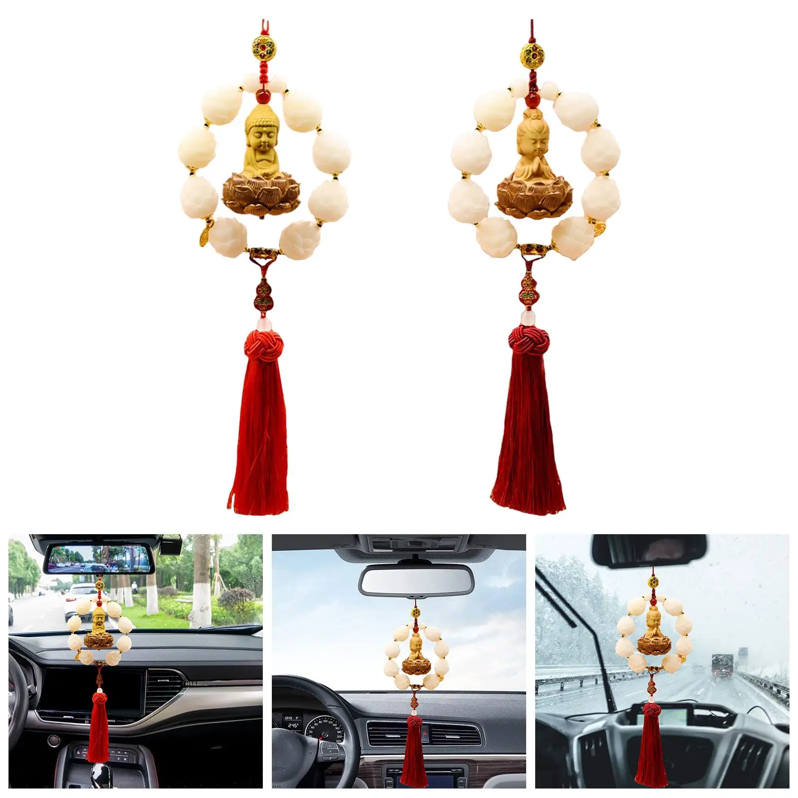 Car Rearview Mirror Pendant Charm Gift Ornament Versatile Car Accessories