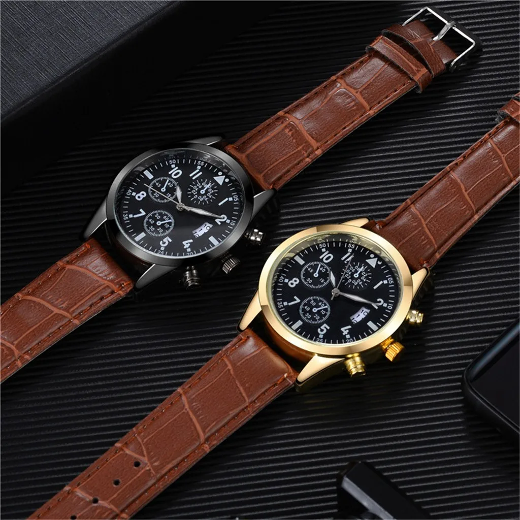 Popular Men'S Leather Watch With Calendar Function Plus Luminous Function Watch Automatic Mechanical Watches Mens