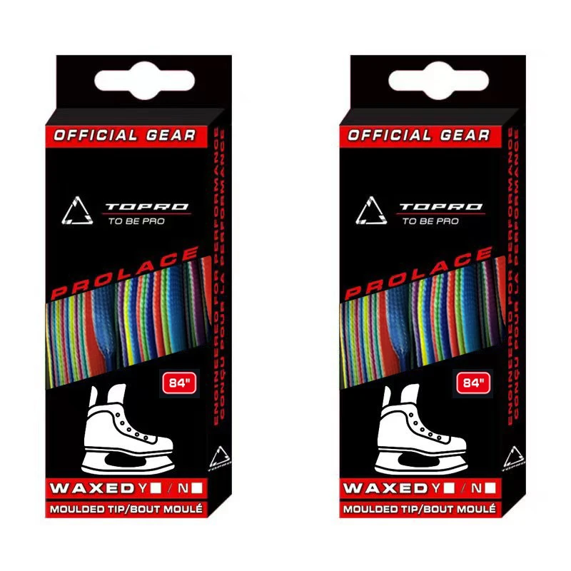 Jofa Skate Laces Hockey 84 96 108 120in Dual Layer Braid Extra Reinforced Tips Waxed Tip Design Ice Hockey Skate