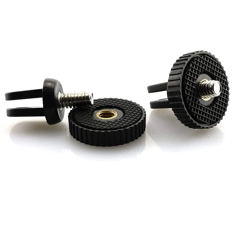 1/4" Tripod Adapter Mount For GoPro Hero 13 12 11 10 9 8 7 6 5 4 SJCAM SJ4000 AKASO Insta360 DJI Osmo Action Camera Accessories