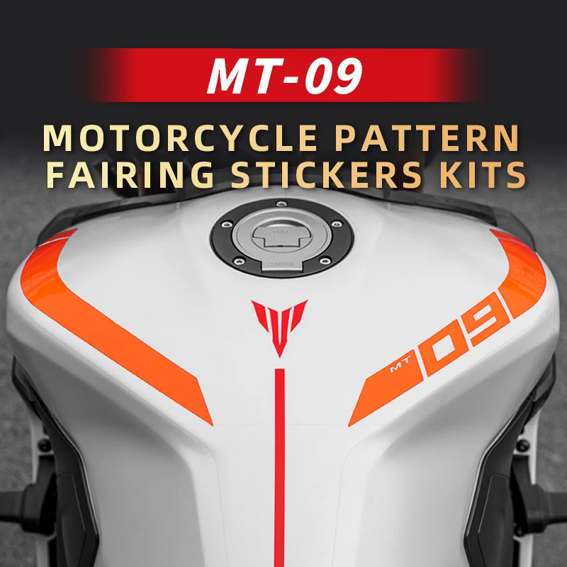 Used For YAMAHA MT09 Line Printing Decoration Stickers Kits Pasted On Motor Bike Oil Tank Area Motorcycle Accessories Refit free shipping yzf10 20 26 shaded pole motor used in the radiator evaporator and so on