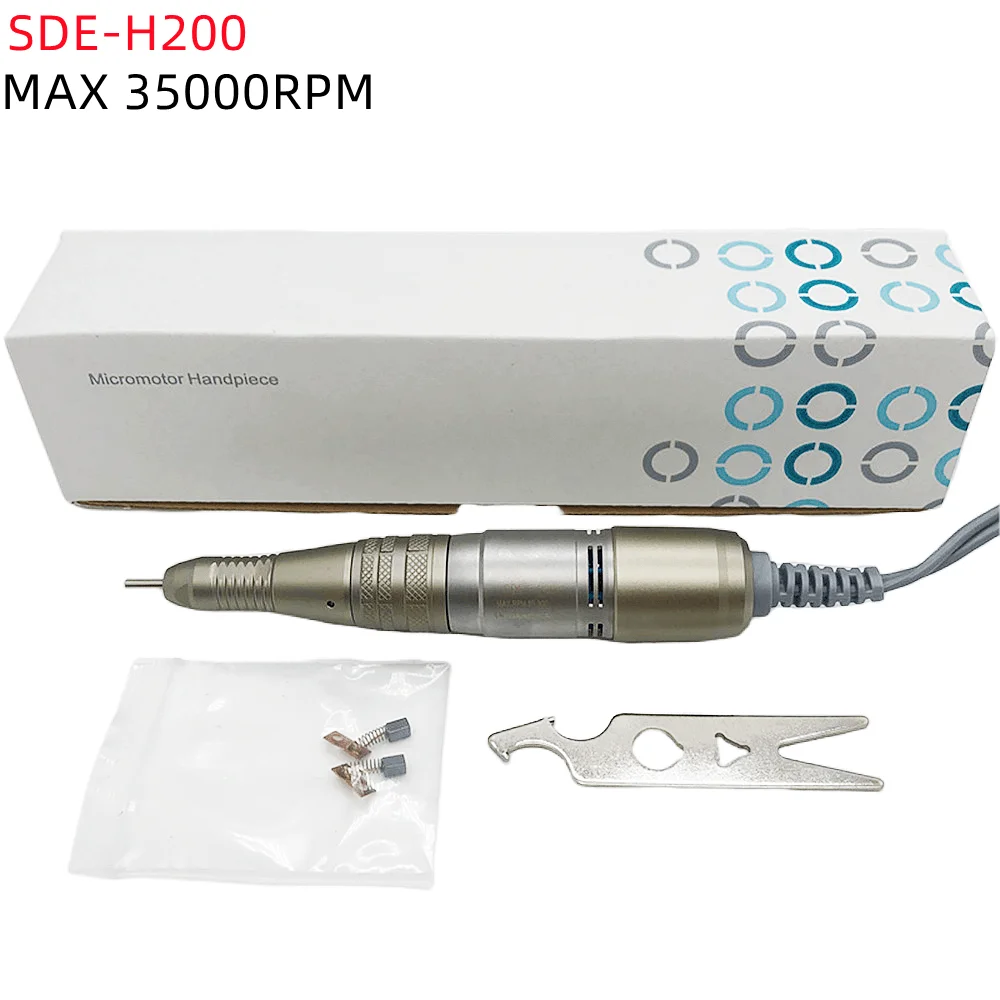 Pro Electric Nail Drill BT LAAOVE Master Micromotor 35000RPM 65W Control Box DC30V H200 Handle Milling Machine Manicure Machin 2
