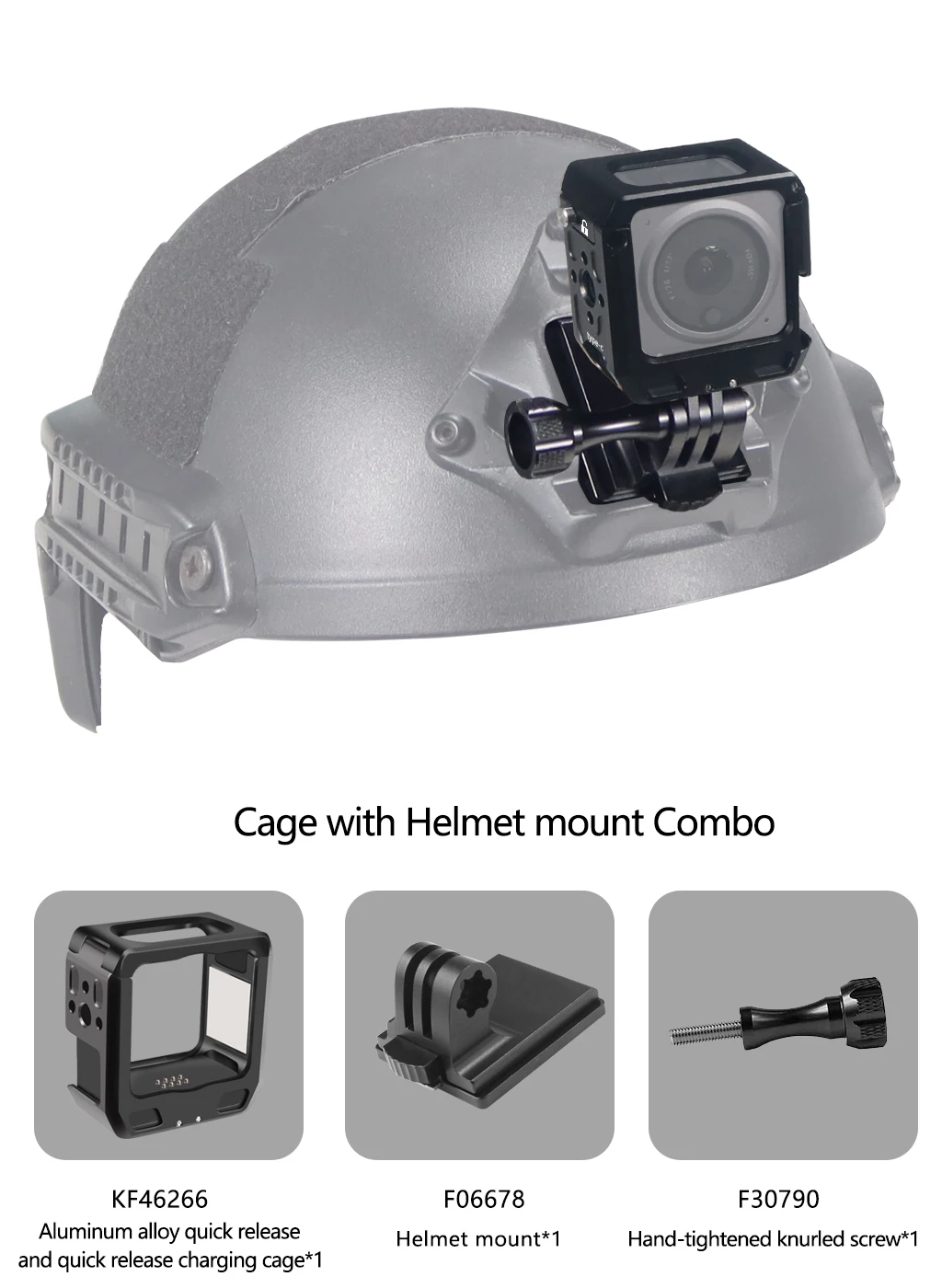 Magnetic Action Camera Cage For Action 2 Dual-screen Full Cage w/ Cold Shoe Mou