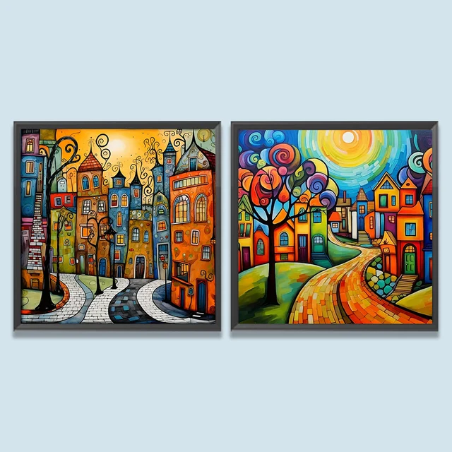 Kit Diamond Painting 5D - 30x40cm, Con Strass E Attrezzi, Per Decorazione Casa Fai Da Te - Foto 3