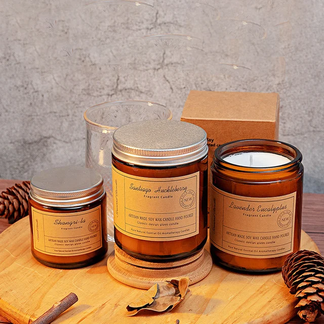 Kézzel Készített 100G Aromaterápiás Gyertya -Poharak Születésnapi Valentin -Napi Esküvői Ajándék Illata Szójaviasz Füst Nélküli Lehet Nagykereskedelem - Image 3