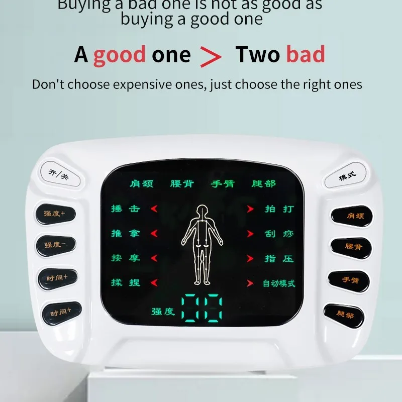 HANRIVER /Dual channel output TENS EMS pain relief/Electrical nerve muscle stimulator/Digital therapy massager/Physiotherapy