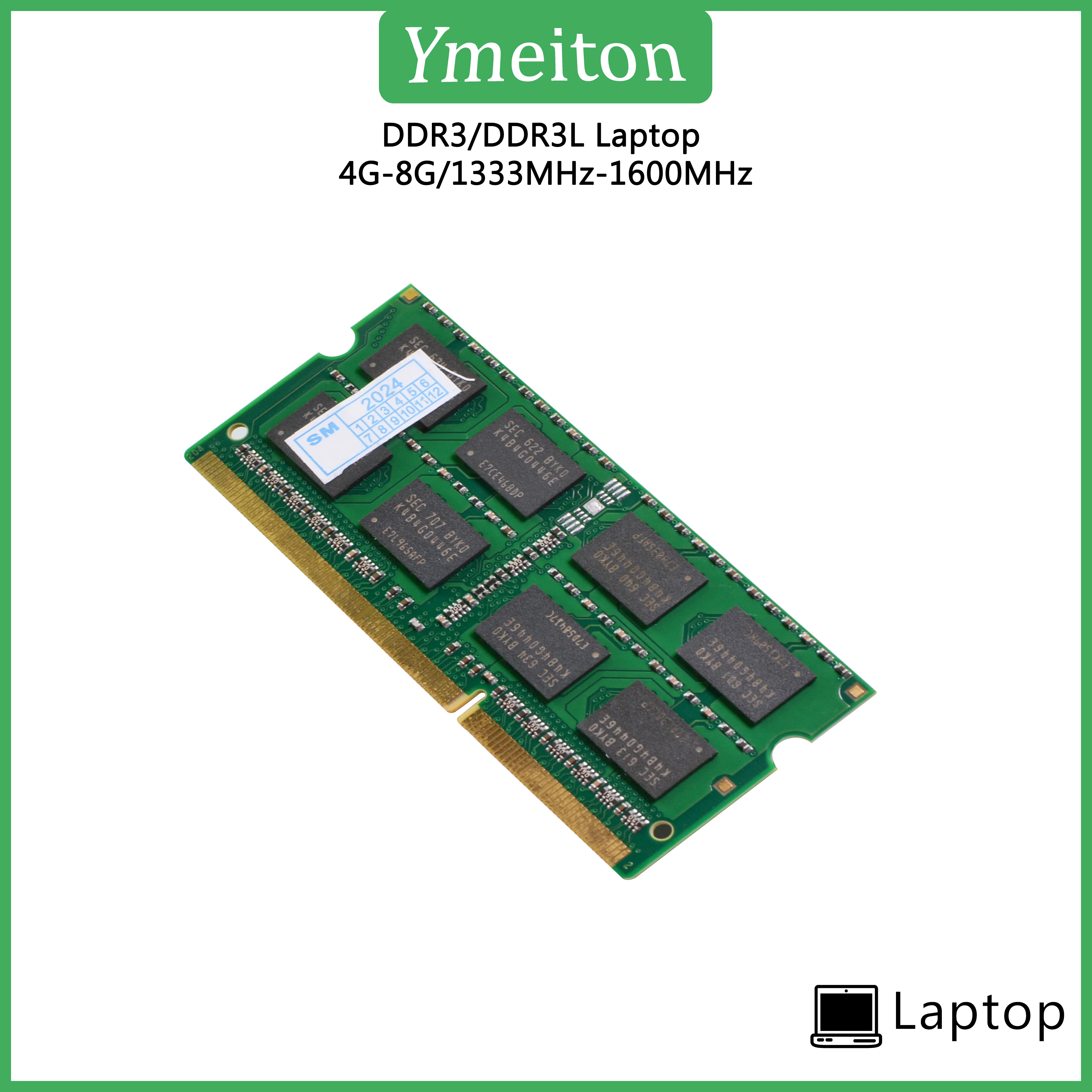 Ymeiton DDR3 1-50 個ラップトップユニバーサルメモリカード DDR3 