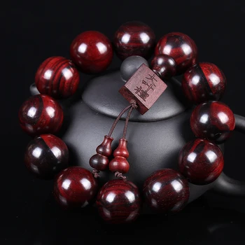 Big Leaf Red Sandalwood Seiko Boutique Small Hole Buddha Beads Wenwan Bracelet Old Materials