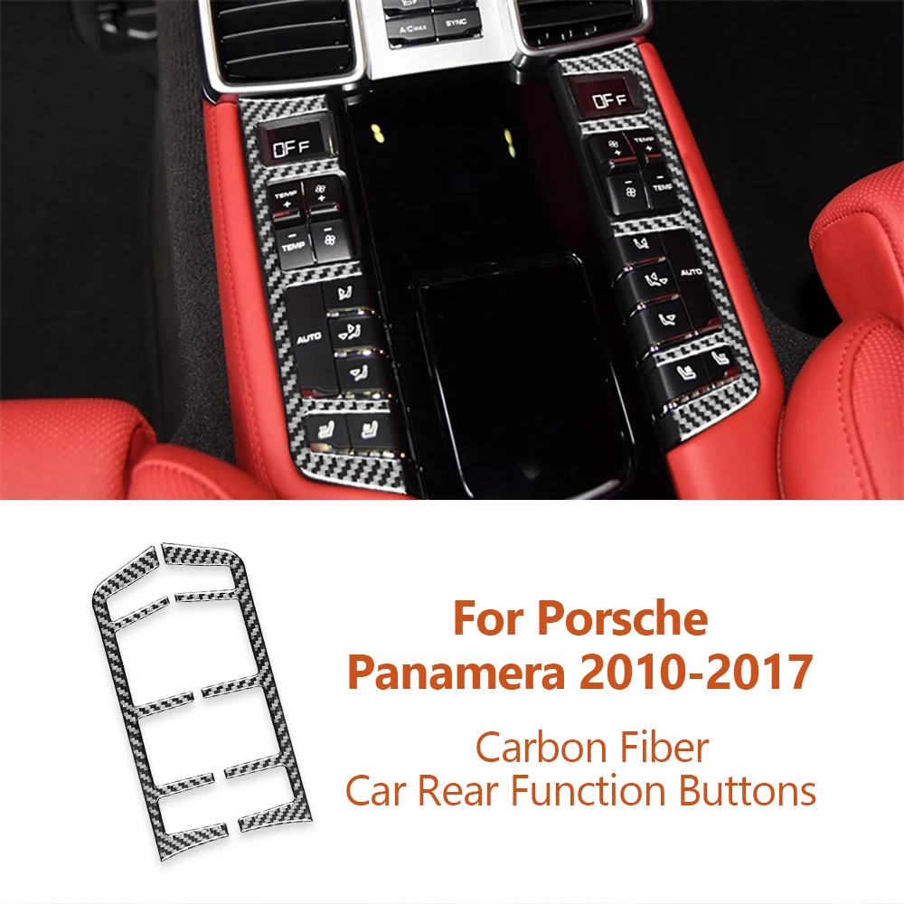 

Декоративная наклейка на заднюю панель автомобиля из углеродного волокна для Porsche Panamera 2010-2017