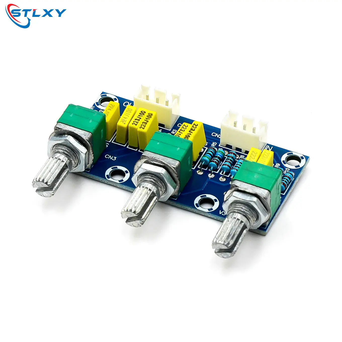 XH-M802 패시브 톤 보드 증폭기 프리 앰프 전원 모듈 낮은 고음 조정 전자 Diy 전자 PCB 보드