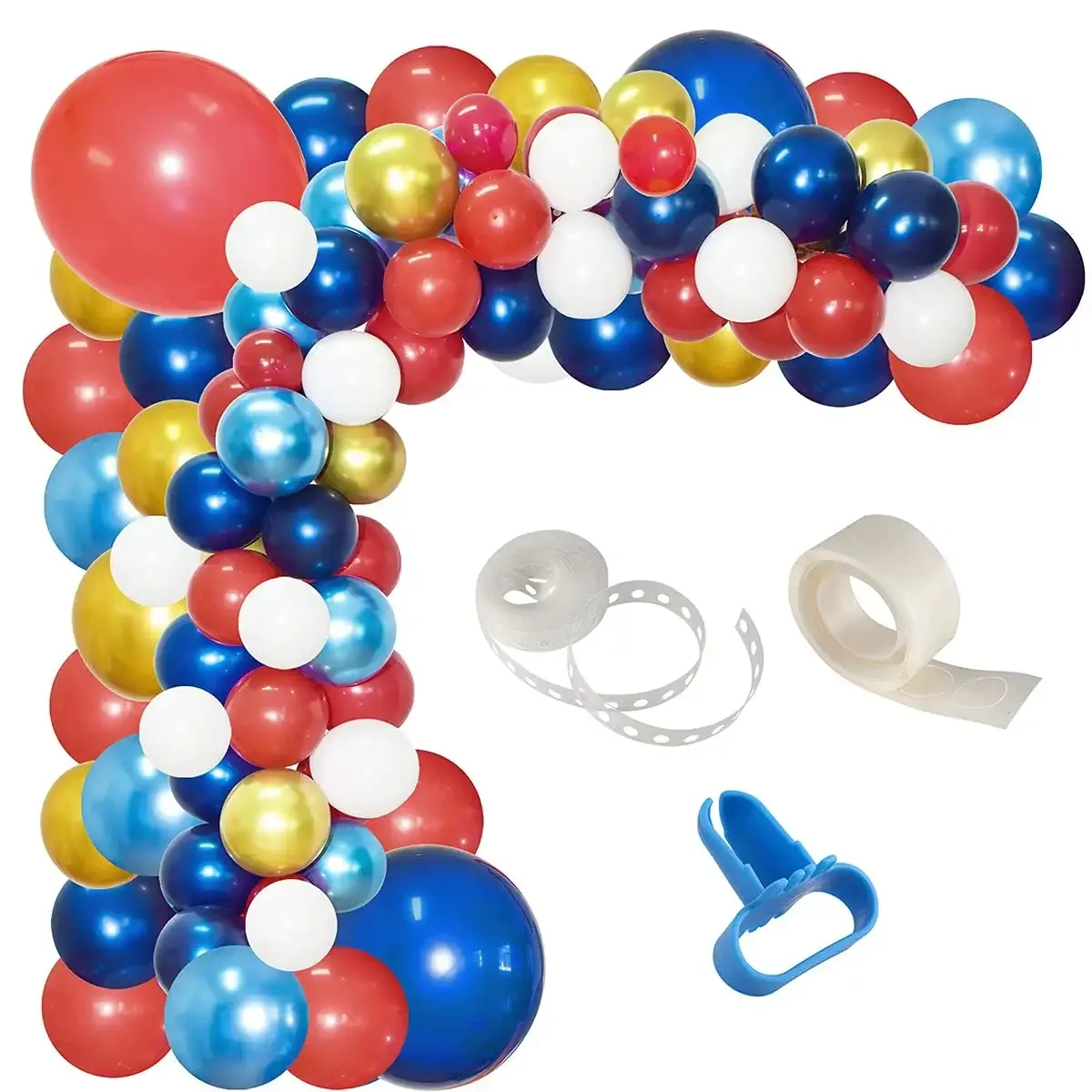 

99pcs Hero Theme Balloon Navy Red Gold Latex Balloond Garland Kit Baby Shower Decorations Birthday Party Decoration