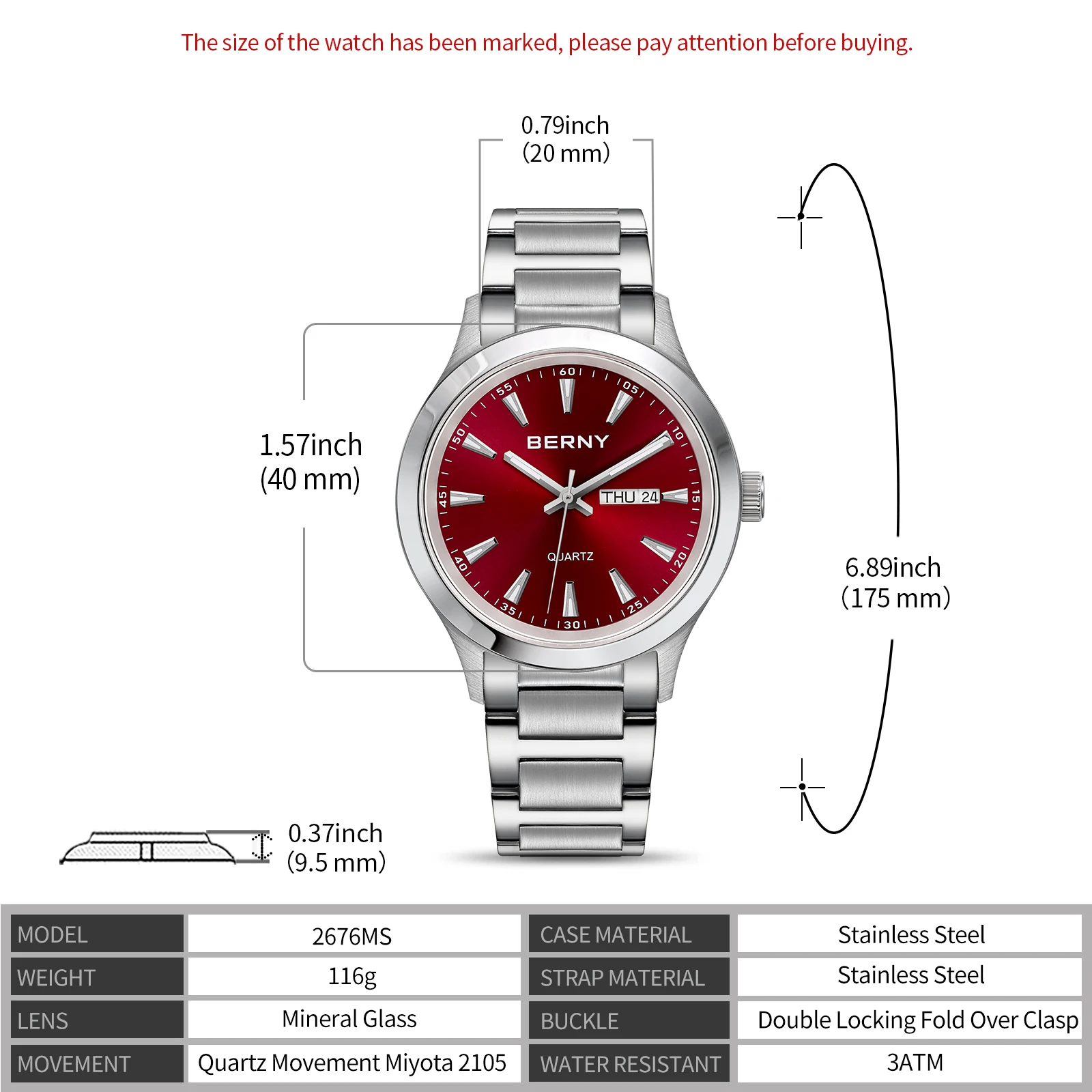 Calendar Luxury Waterproof Wristwatch Miyota Watch Luminous Stainless Steel Silicone Dress Watch for Men -S5932bb456b8b4ca580d1fc9978b94287e