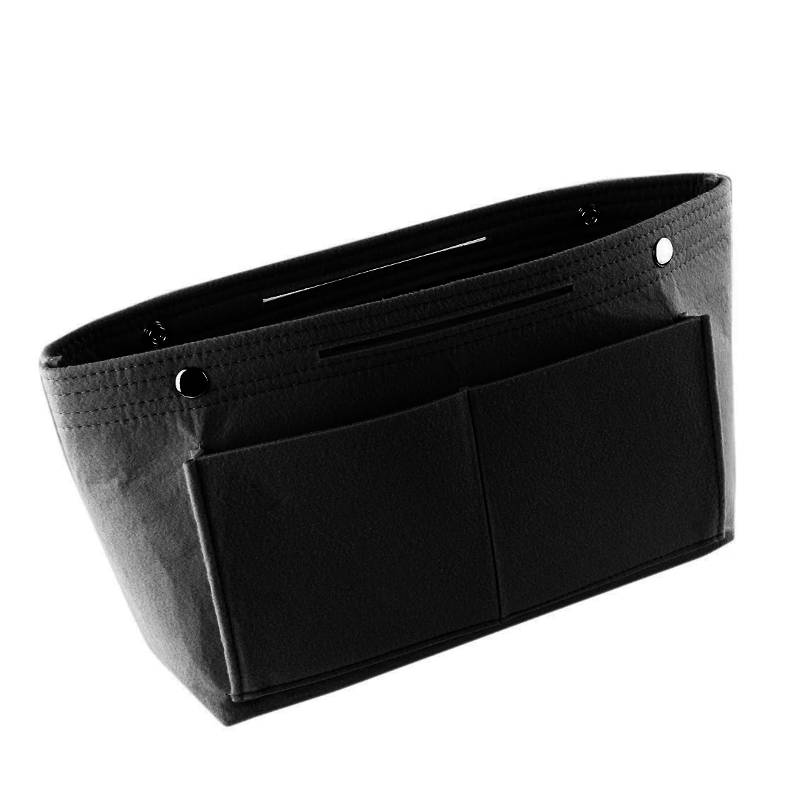 

Felt Travel Organizer Handbag Inner Bag Tote Insert Liner Shaper Purse Pouch Women Cosmetic Storage Black