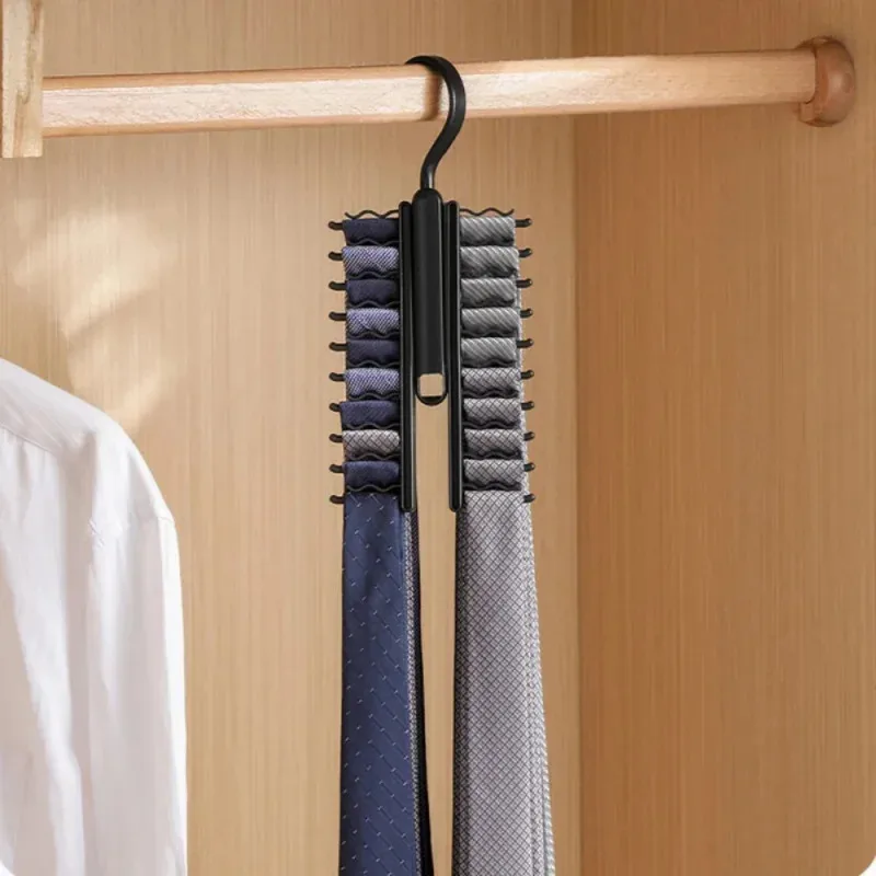 Large Cap Tie Storage Hange Capacity Bow Clip Scarf Belt Hanging RackTie Belt Display Holder Wardrobe Household High Capacity_voghion.com
