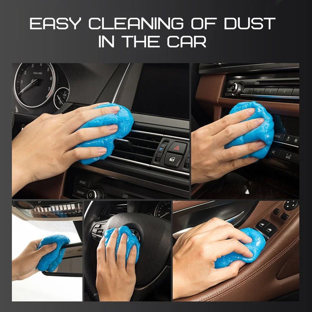 Car Wash Interior Car Cleaning Gel Slime Machine Auto Vent Magic Dust Remover Glue Computer Keyboard Dirt Cleaner Supplies