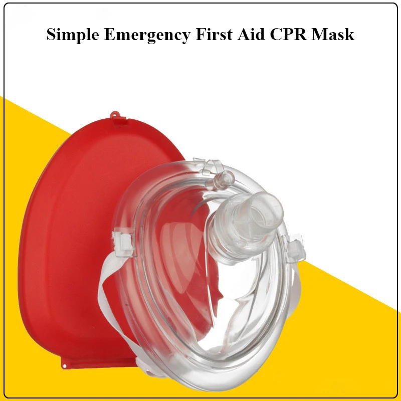 

2Pcs Simple Emergency First Aid CPR Mask Resuscitator Rescue Training CPR Breathing Mask Mouth Breath One-way Valve Tools