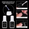 Acrylic Powder French Manicure Dust Professional White Clear Pink Crystal Polymer Builder Nails Extension Gel Kit Nail Set 4