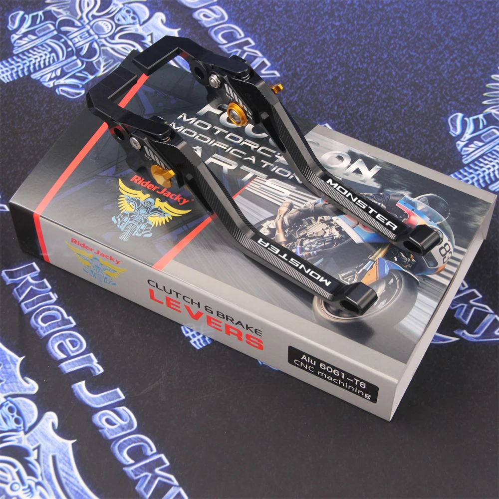 

For Ducati MONSTER M600 1994-2001 Adjustable 3D Rhombus Hollow Long Motorcycle Brake Clutch Levers