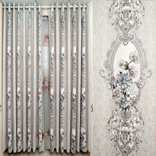 Rideau de fenêtre Jacquard Chenille de haute qualité, nouveau Style européen, rideaux de décoration pour salle à manger, salon, chambre à coucher 