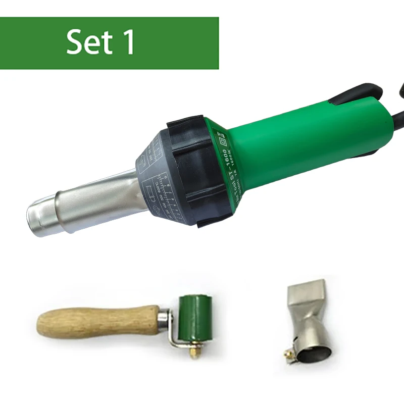 220V 1600W Integrated Plastic Welding Gun Temperature Adjusting Plastic Welding Torch Hot Air Torch Heat Gun With Tool Set 6
