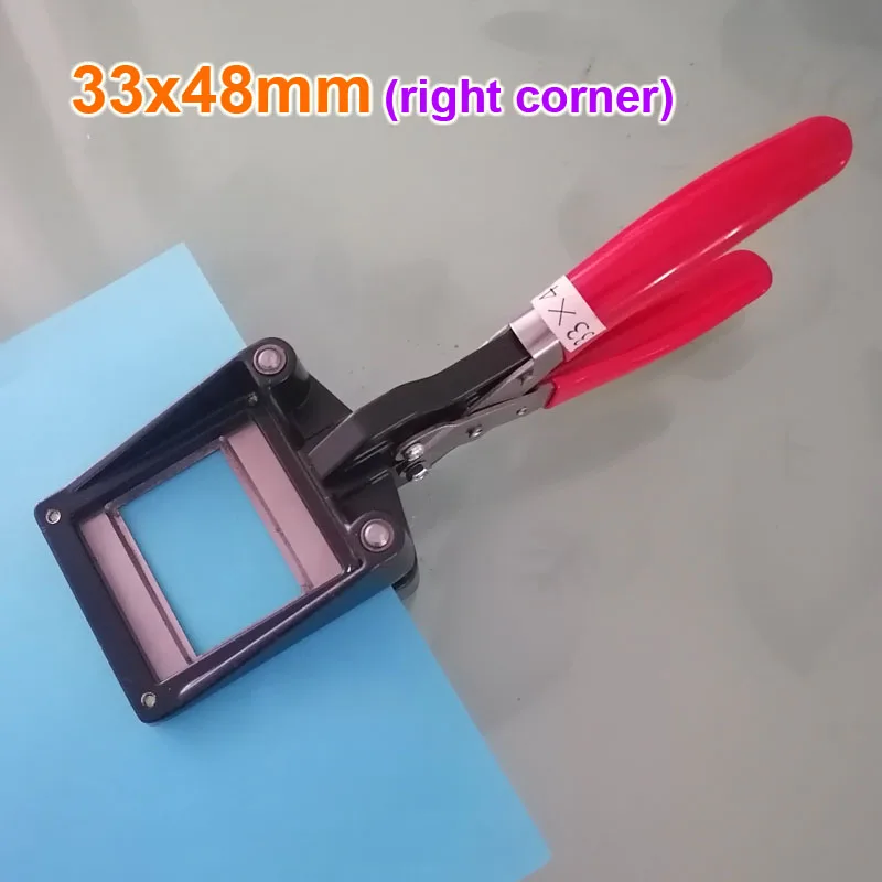 1pc Hand Held Passport ID License Photo Punch Cutter ID Card Credit Card Cutter 35x45mm Round Corner 33x48mm 25x35mm