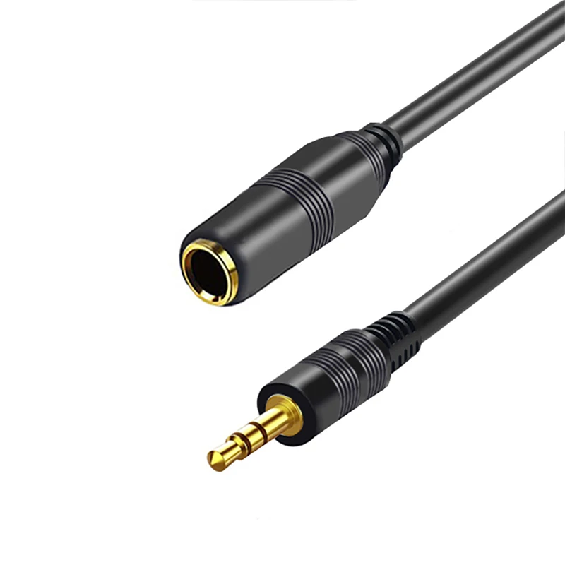 Nku 1/8" 3.5mm to 1/4" 6.5mm Jack Adapter Right Angle 6.5 3.5 TRS