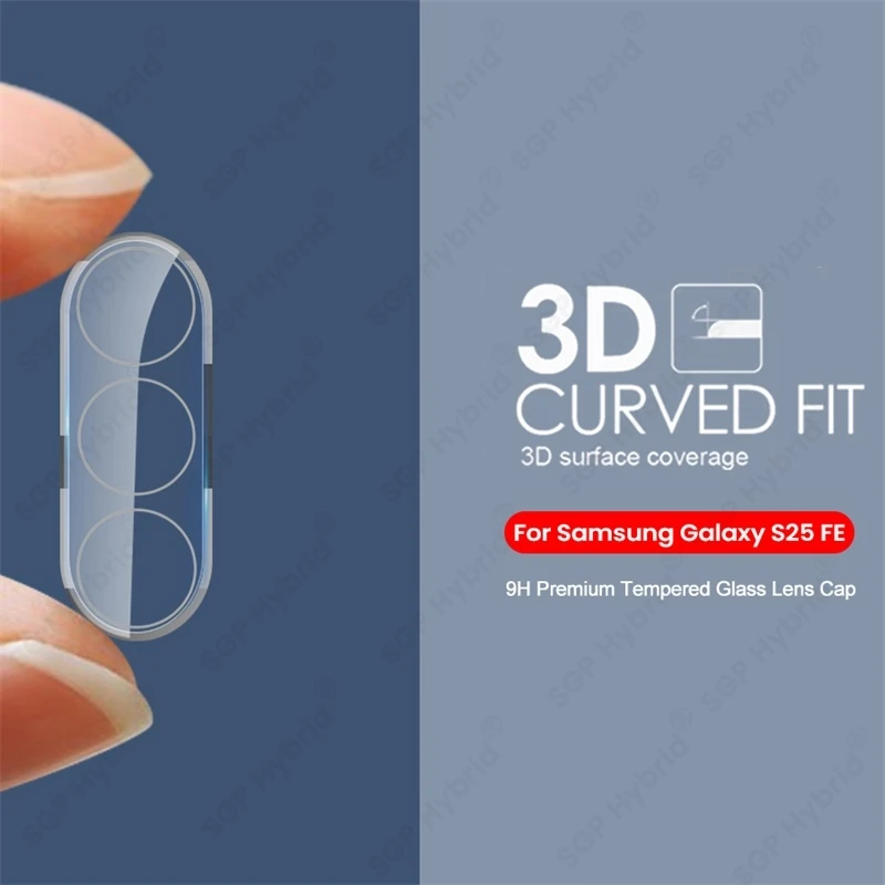 Clear 3D Curved Camera Protector with 9H Tempered Glass Lens Cover