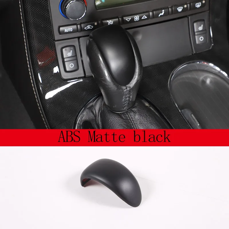 PIUGILH Cubierta De Marco De Botón Indicador De Cambio De Marcha De Coche, Cubierta Interior De Fibra De Carbono Para Corvette C6 Z06 ZR1 2005-2013 Accesorios