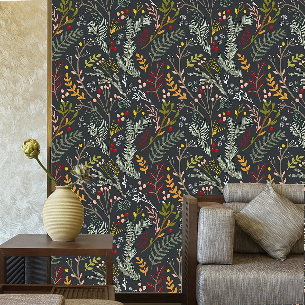 papier peint panoramique custom wallpaper 3d mural plant greening wallpaper fern background wall papel de parede