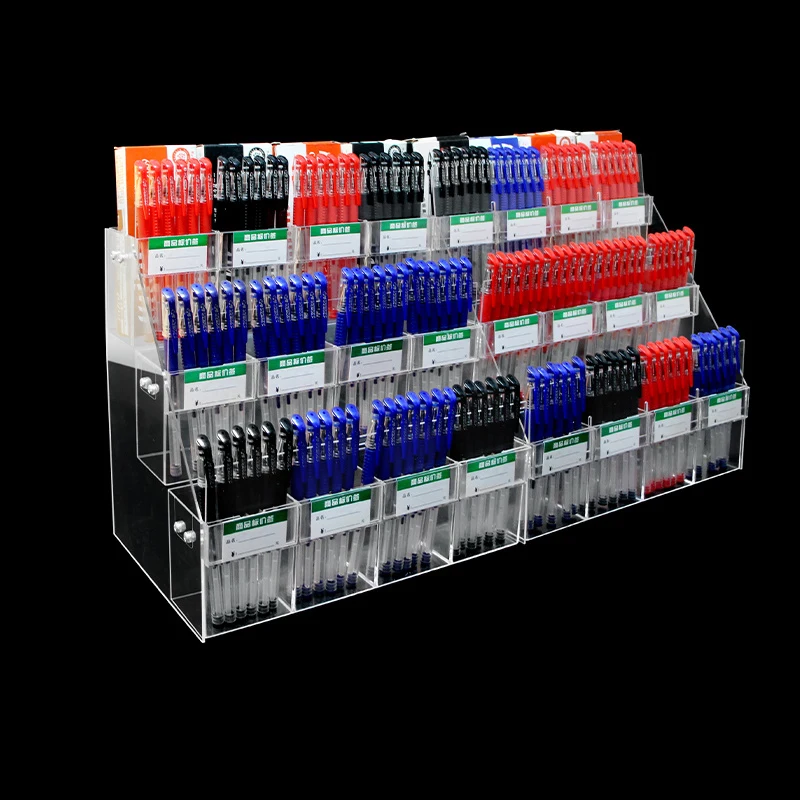 ボールペンディスプレイスタンド付きアクリルスーパーマーケット