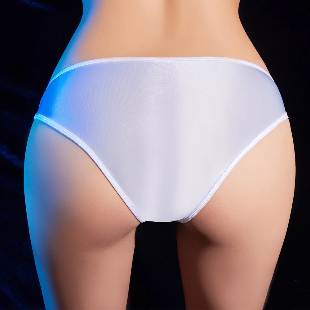 Men's Erotic Lingerie Low Rise Bikini Briefs Underwear Sexy Shiny Oily Panties Thongs Swimwear Porn Boy Sissy Sexy Sex Sexual