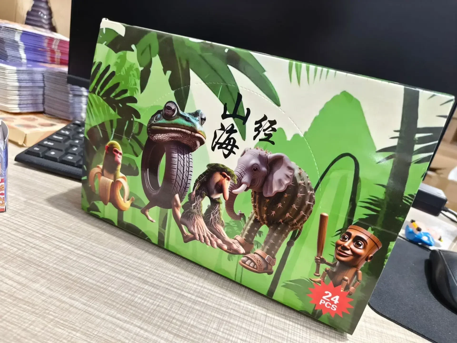 24PCS Italian Brainrot Blind Box Toy Tungtungtung Sahur Tralarero Tralala Bombardinocrocodilo Figures Key Chain Birthday Gift