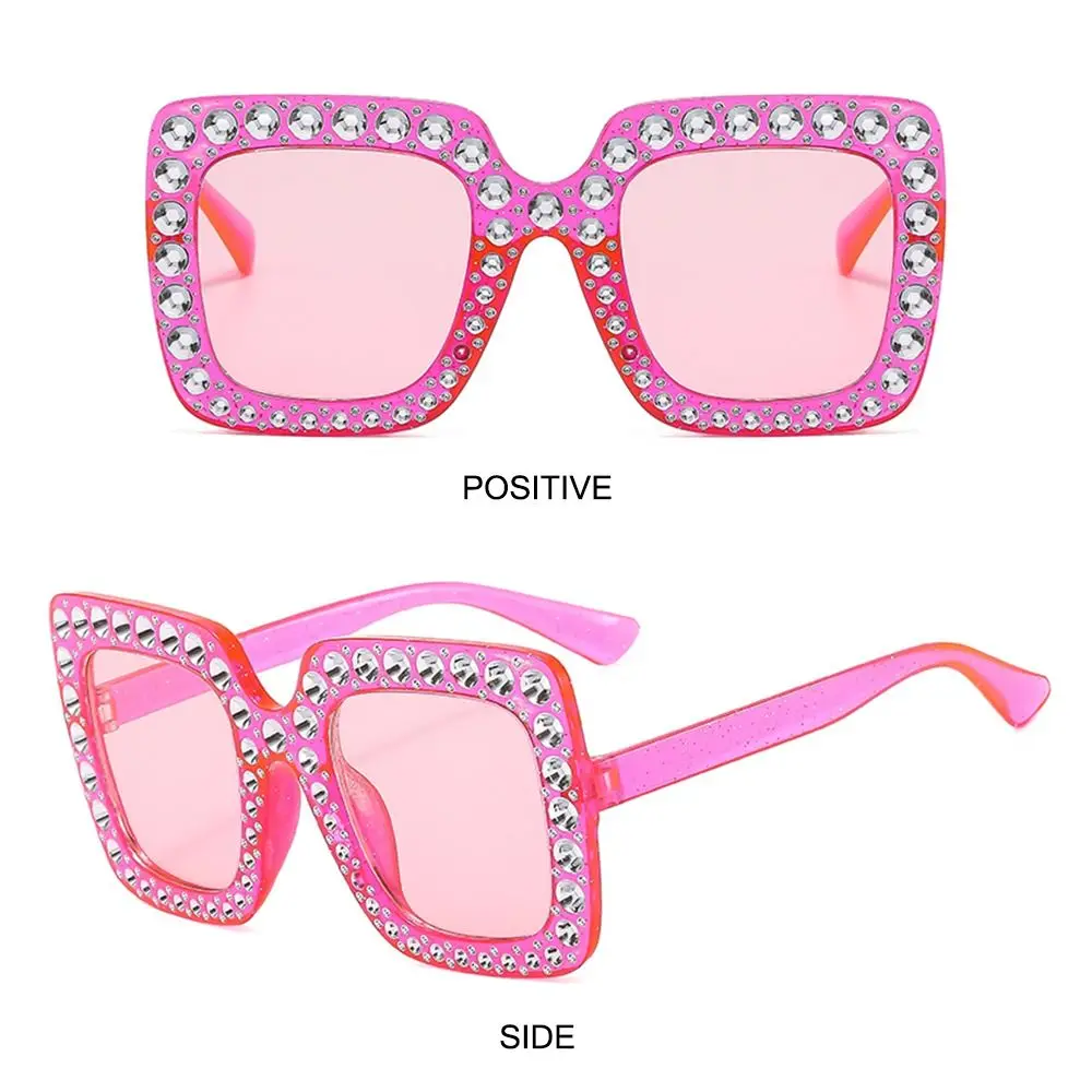 Kristall-Übergroße Sonnenbrille für Damen, Strass, quadratisch, Diamant-Sonnenbrille, Retro-Stil, großer Rahmen, funkelnde Brillen, 2025, neu – Detail 30