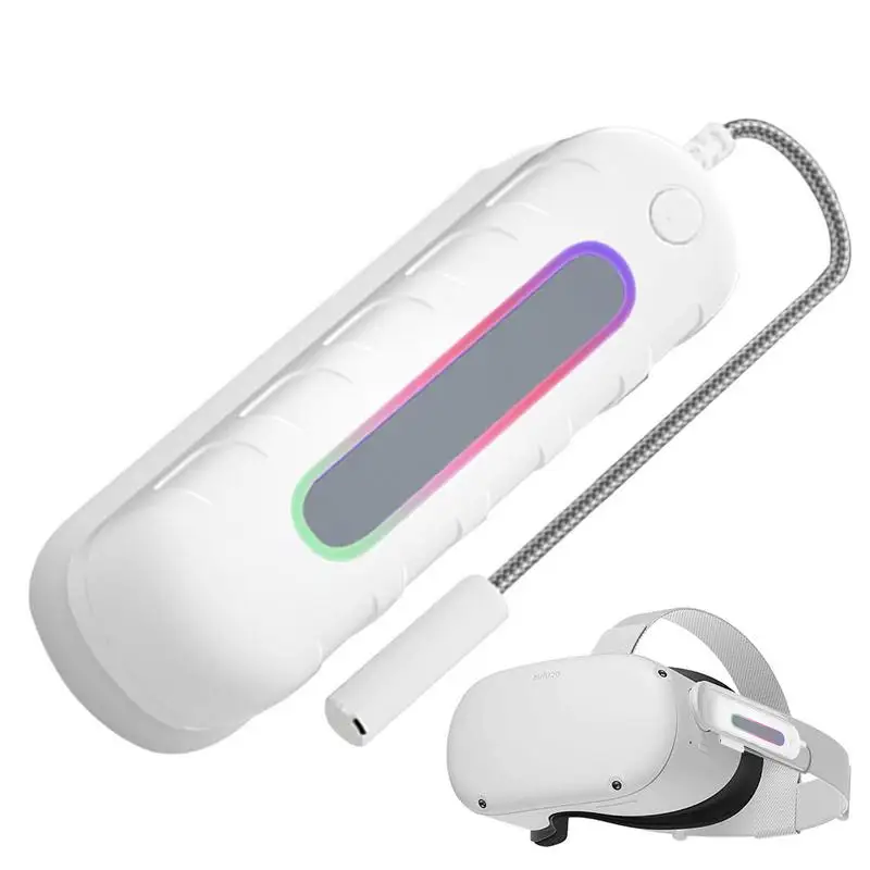 

Внешний аккумулятор 5000 мАч для OculusQuest 2, комплект батарей VR для очков виртуальной реальности, аксессуары для консоли головного убора