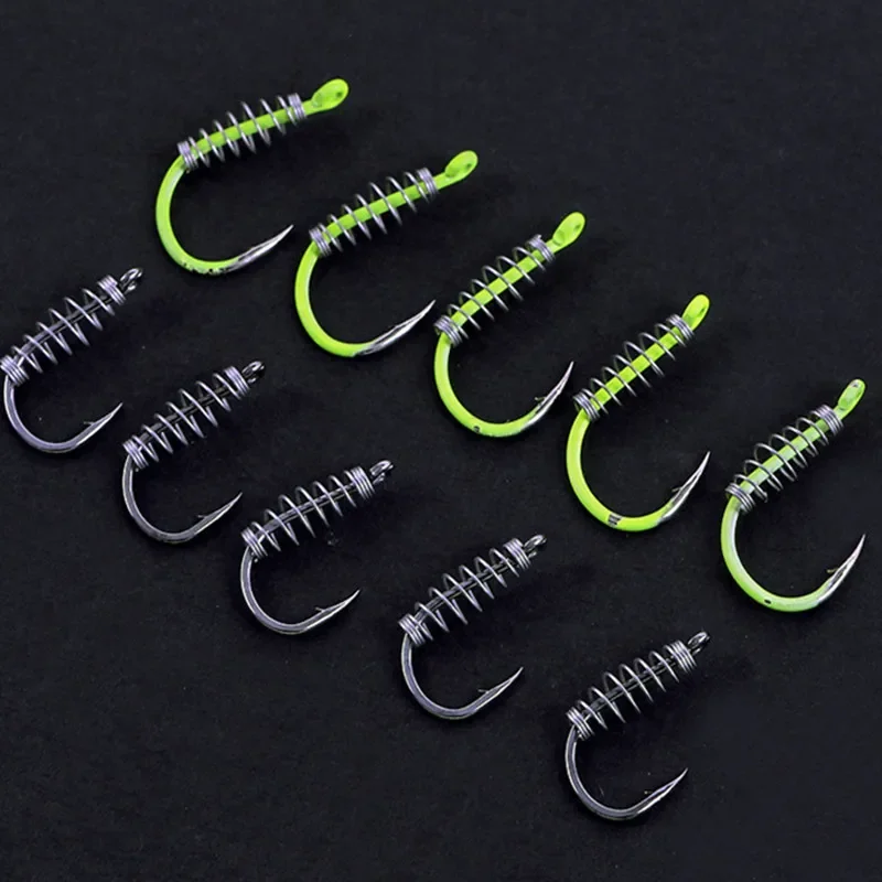 Anzuelos De Pesca, 50 Unidades/caja, Gancho De Pesca De Caña Larga, Anzuelos De Acero De Alto Carbono, Afilado De Púas Compensadas, Gancho De Cebo Estrecho, Accesorios De Pesca (color : 2