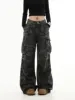 Camouflage Cargo Pants Women Y2K Streetwear Low Rise Jeans Retro Wide Leg Trousers Denim Straight Trousers Harajuku 5