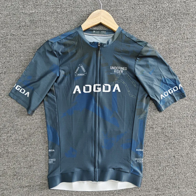Aogda Breathable Cycling Jersey,Men's Short Sleeve Bike Jersey,Fast Drying Cycling Shirt,Slim Fit Bicycle Clothing
