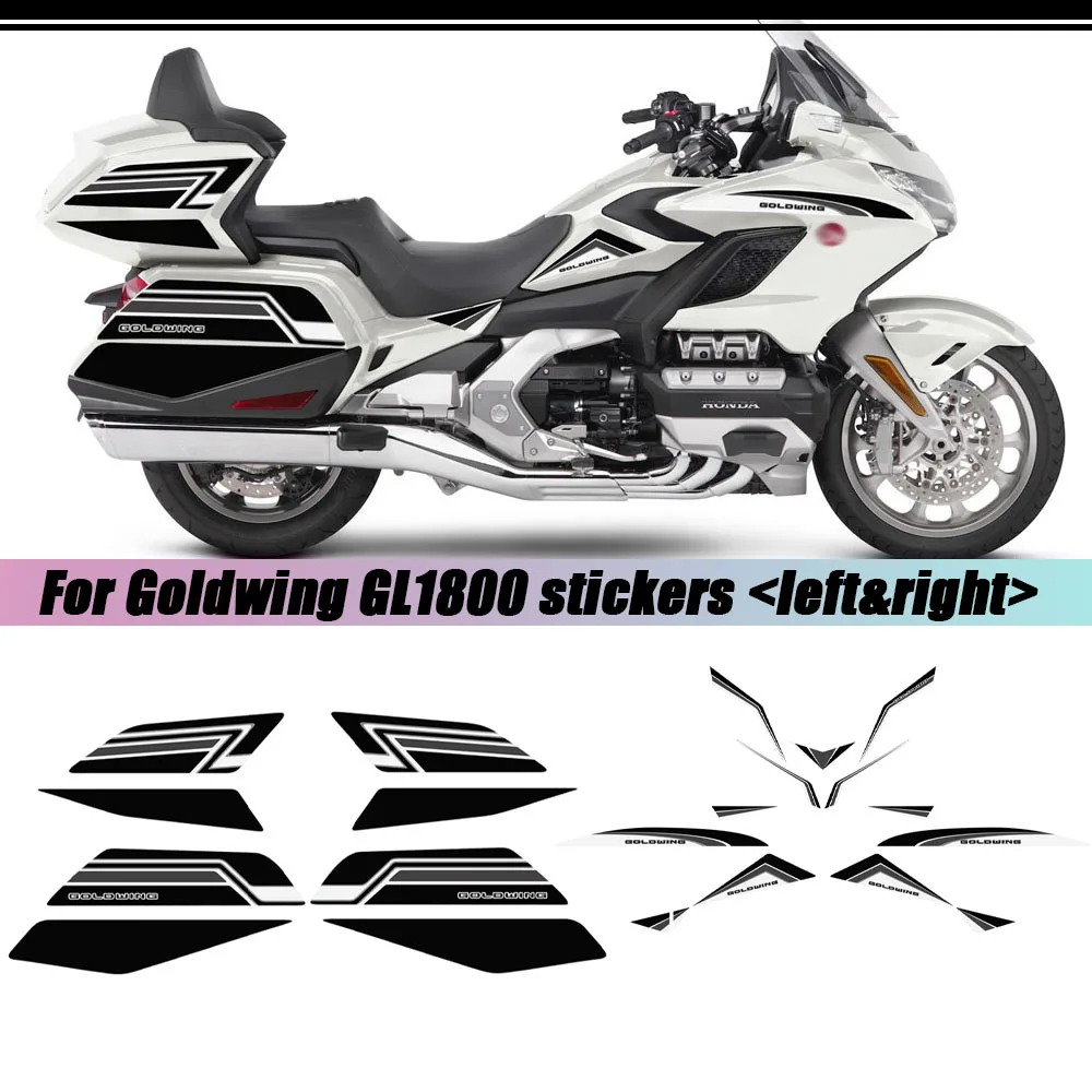 2021 2018 2019 2020 For HONDA Goldwing GL1800 GL 1800 Luggage Trunk Stickers Tour Tank Pad Protector Decal Kit Cases tour de france 2021