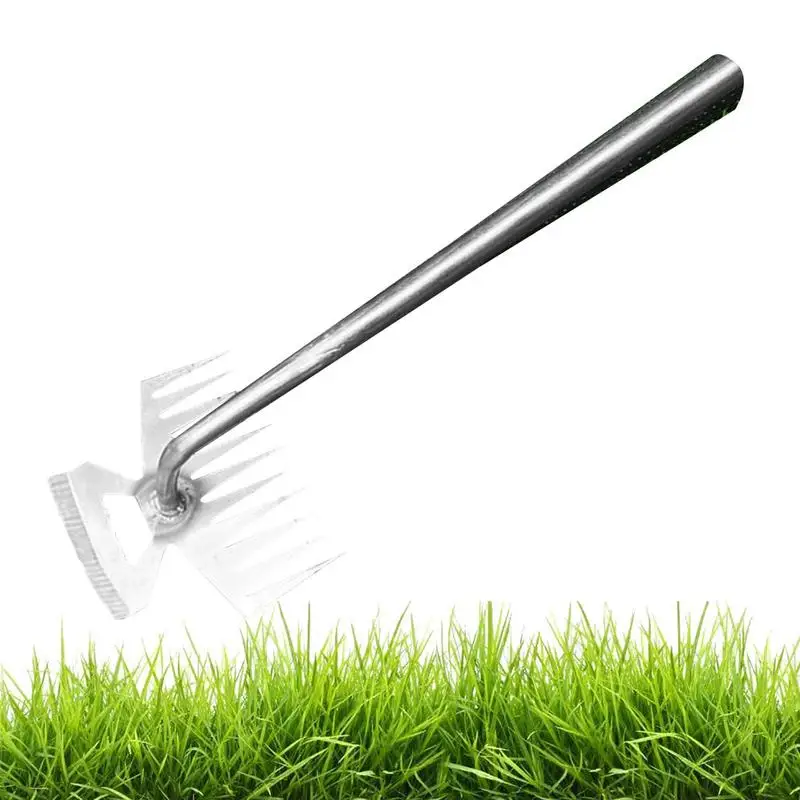 

Weed Puller Tool With 11 Teeth Garden Hoe Uprooting Weeding Tool Dual Purpose Weeder Remover Weeding Artifact Garden Tools