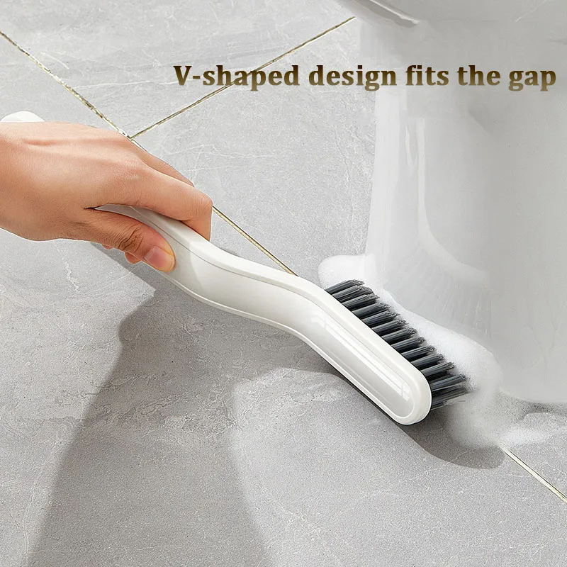 

2-in-1Multipurpose Bathroom Tile Floor Gap Cleaning Brush Window Groove Brush Convenient Household Corner Cleaning Tools