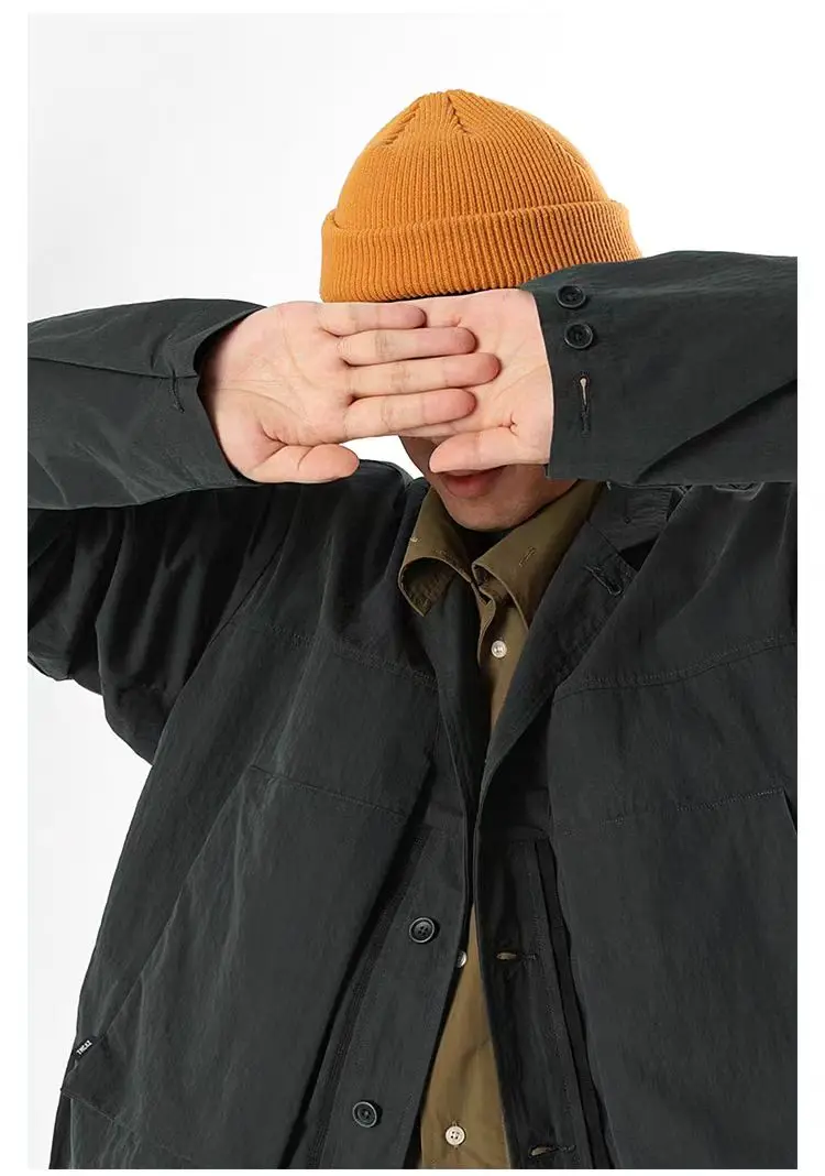 TMCAZ deformation layer multipocket jacket loose silhouette large front pockets light vintage effect gorpcore urban outdoor