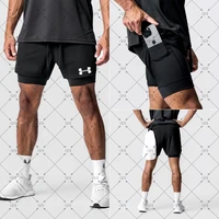 Anime Berserk Guts Double Layered Shorts for Mens 2 in 1 Sports Shorts Quick Drying Breathable Running Sports and Fitness Shorts 1