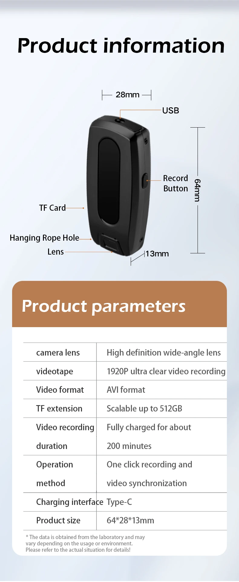 accesorii pentru mini cameră