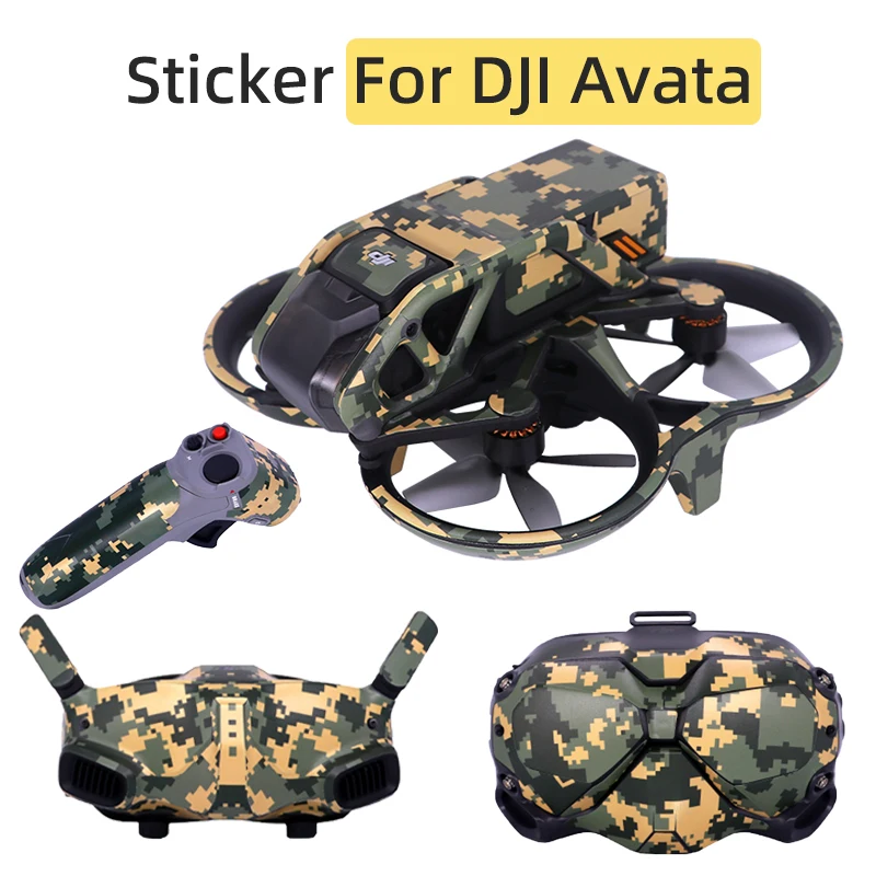 

For DJI Avata Drone Body Sticker Goggles 2/V2 Flight Glasses Decals Crossing Rocker Anti-scratch Protective Film Accessories