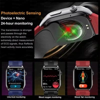 Nouvelle montre connectée 2026 avec pompe à air améliorée, mesure précise de la tension artérielle, ECG+HRV, lipides, acide urique, diagnostic IA, NFC 6