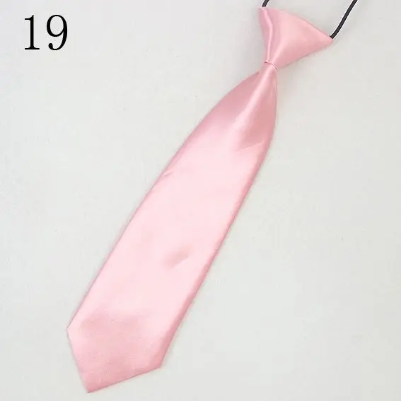 child necktie solid neckties kid's elastic rope neckwear node ready easily tie red orange pink blue Clothing-accessories