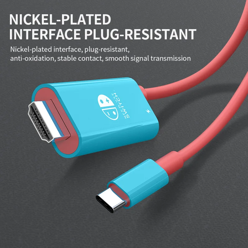 2M USB C to HDMI 4K 케이블 100W PD 충전 휴대용 컨버터 타입 C to HDTV TV 도킹 스팀 덱 노트북 휴대폰 태블릿용