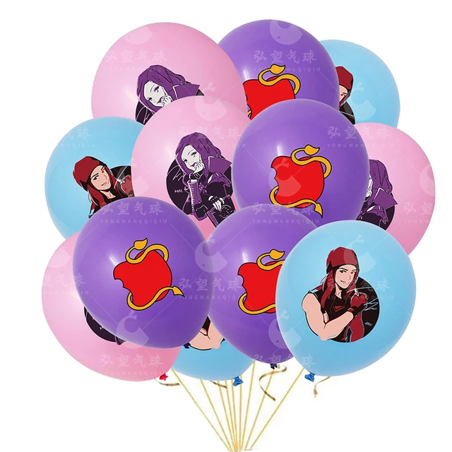 Disney Descendants Theme Balloon Birthday Party Decoration Banner Cake  Topper Toys for Baby Shower Party Supplies - AliExpress