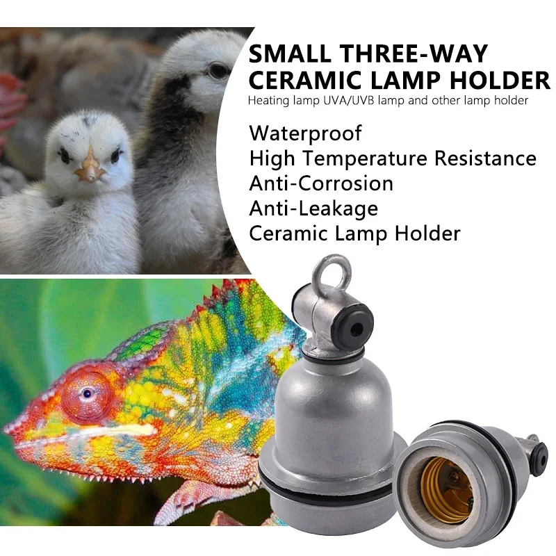 Pet Brooding Spiral Heating Lamp Socket Reptile Pet Lizard Turtle E27 Heating Lamp Holder for Duck Pig Sheep Livestock Lighting