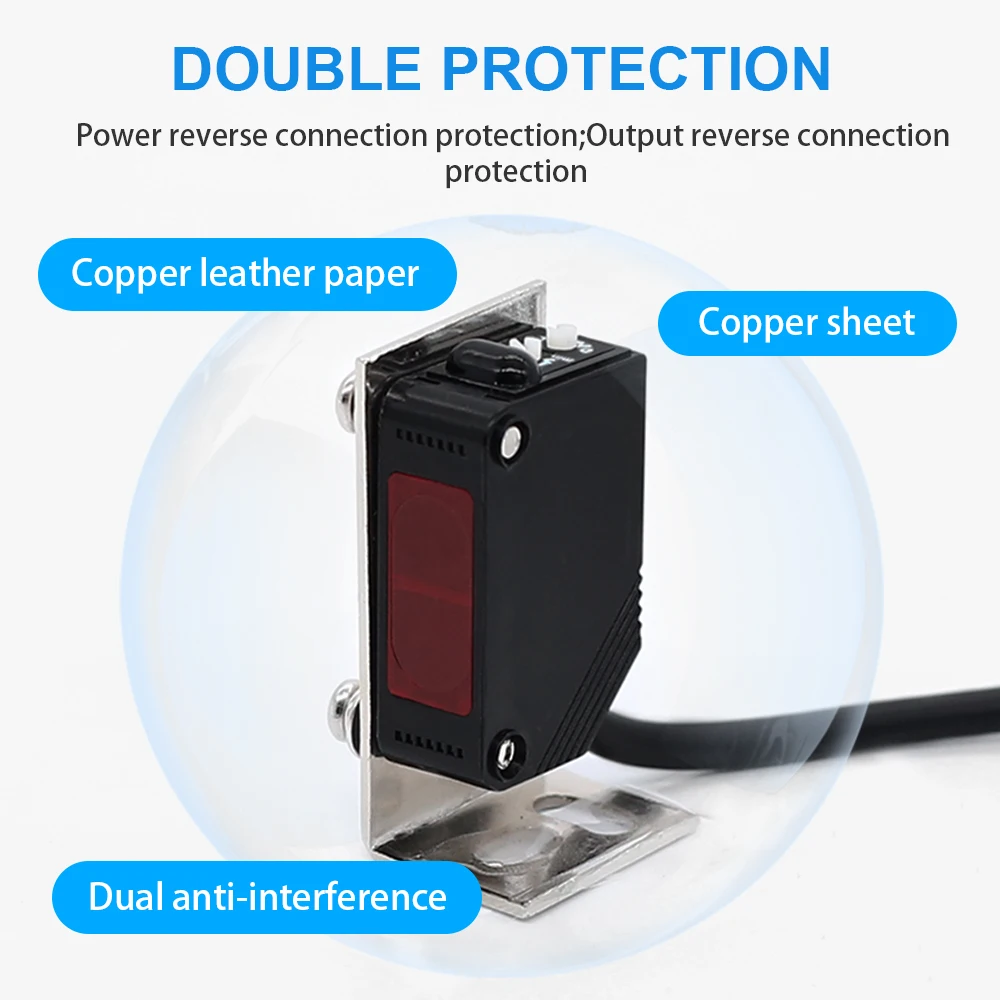 Cloweit 10cm 80cm 2m 5m Detection Diffuse Reflect Through Beam Photoelectric Proximity Sensor Switch E3Z D61 D81 D62 D82 T61 T81